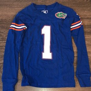 Kids Blue Gators Long Sleeve Jersey & Football Pants Set